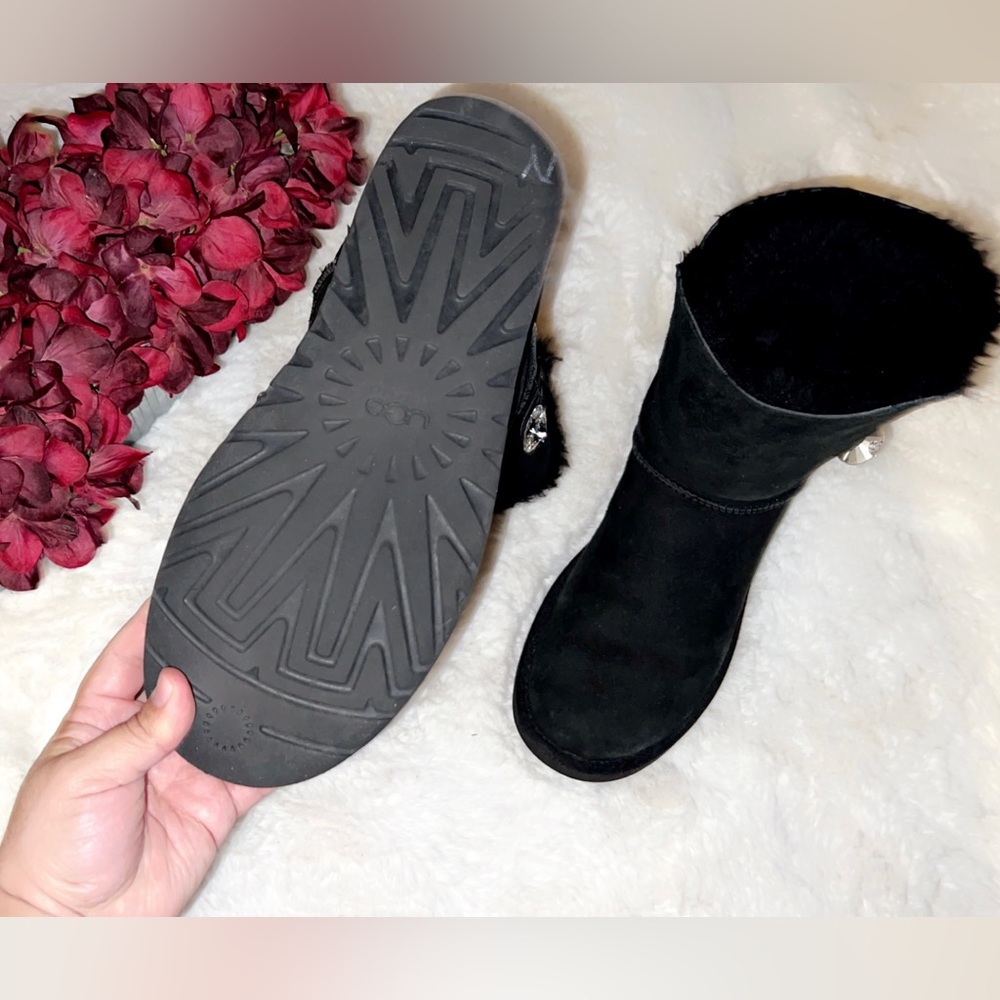 Ugg Bling Bailey Button Boot In Black - image 8